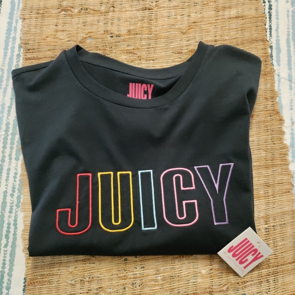 Juicy Couture Logo Rainbow Graphic Tee - Picture 2 of 6